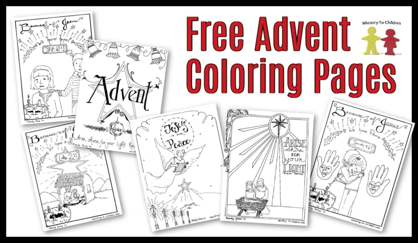 Free Advent Coloring Pages For Kids (Christmas Printables) throughout Free Printable Advent Worksheets