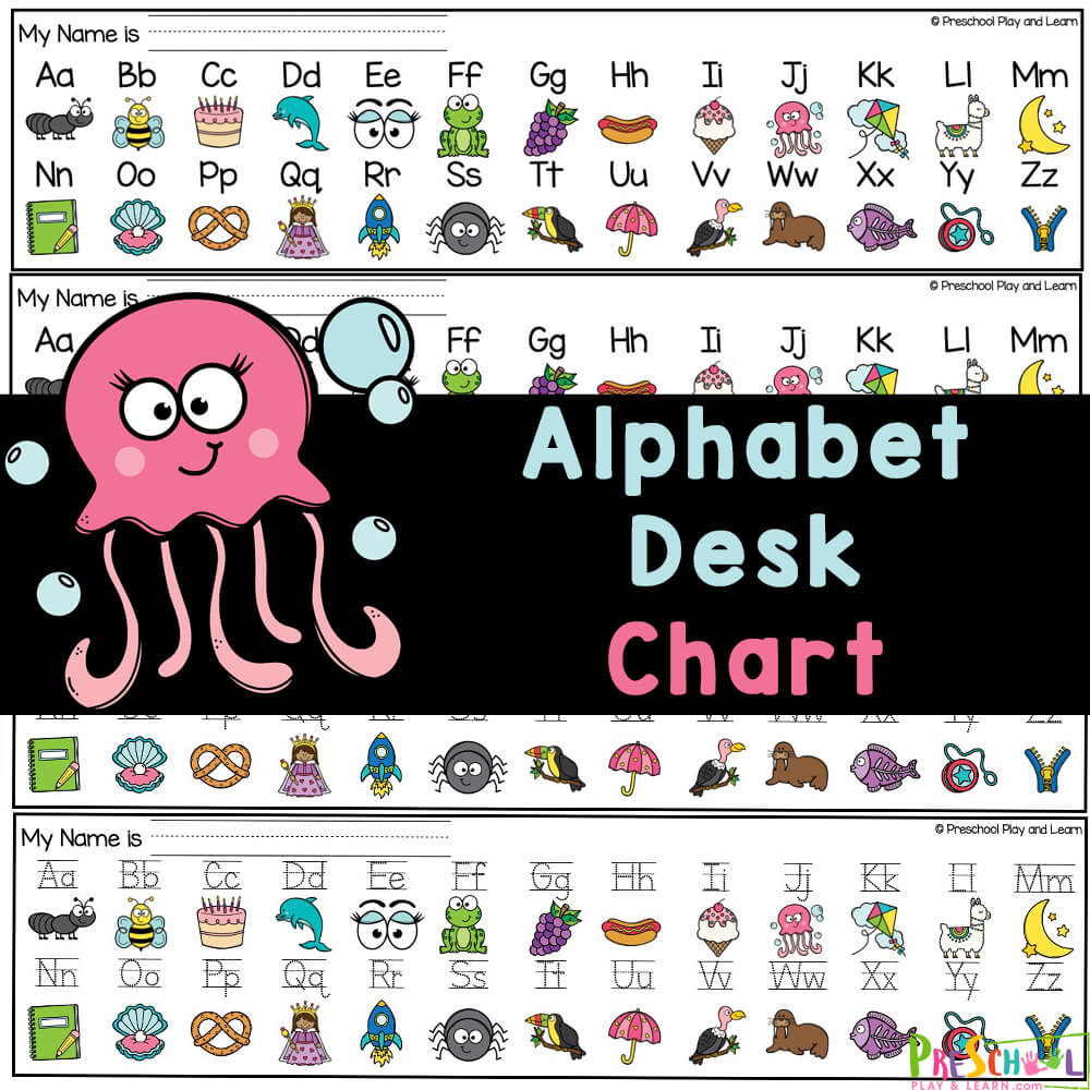 Free Alphabet Line Desk Chart Printable inside Free Printable Alphabet Strip For Desk