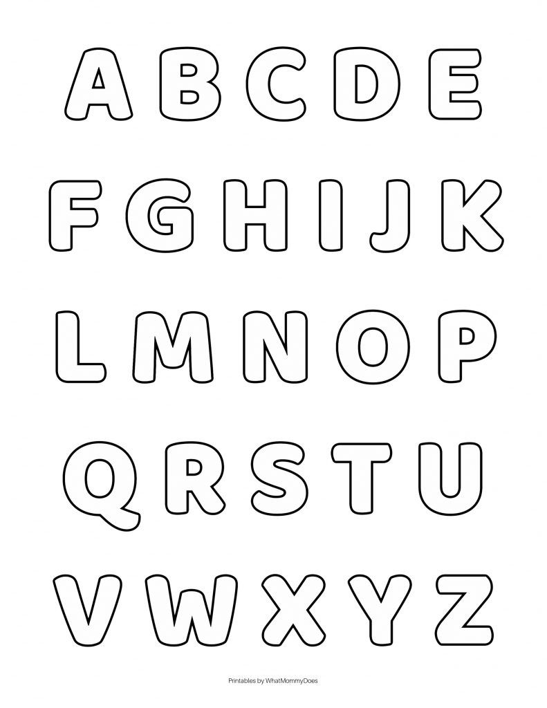 Free Alphabet Printables – Letters, Worksheets, Stencils &amp;amp; Abc regarding Cut Out 2 Inch Letter Stencils Printable Free