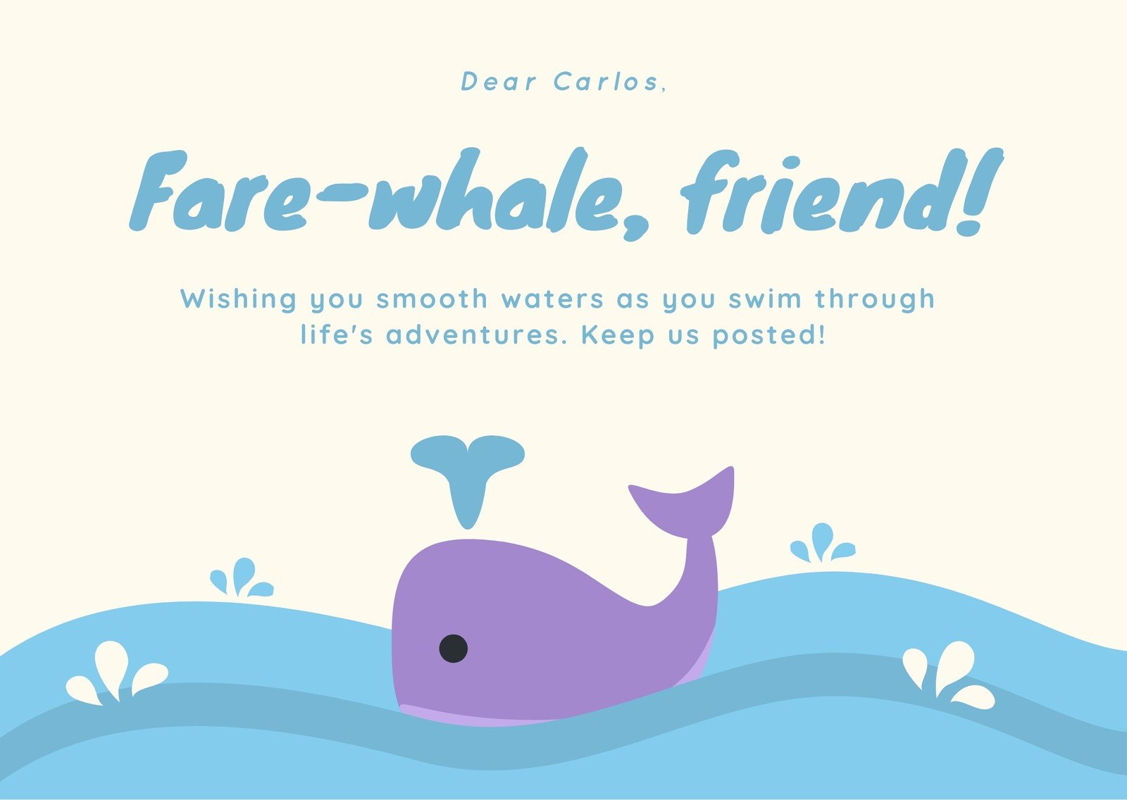 Free And Customizable Farewell Templates regarding Free Printable Funny Goodbye Cards