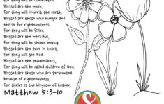 Free Beatitudes Coloring Pages — Stevie Doodles regarding Free Printable Printable Beatitudes