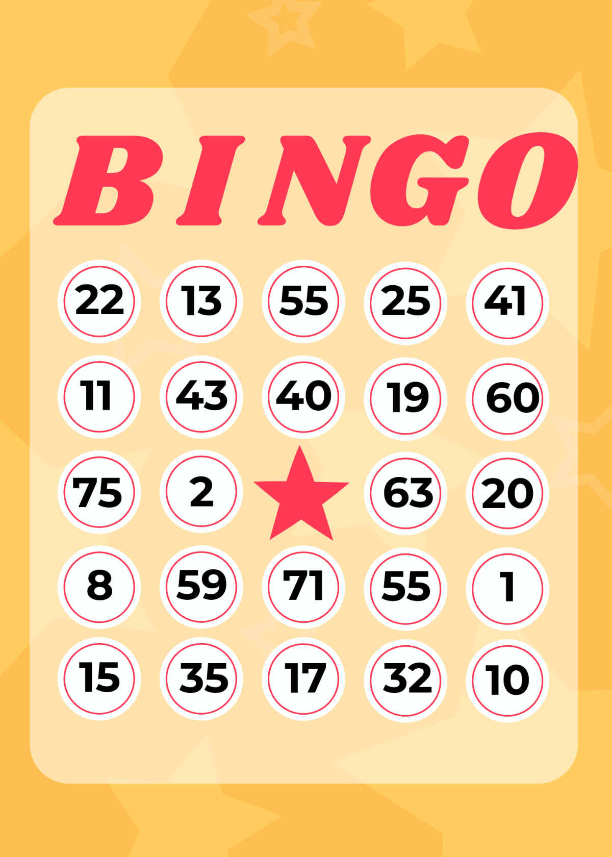 Free Bingo Card Template To Edit Online regarding Free Bingo Cards Download
