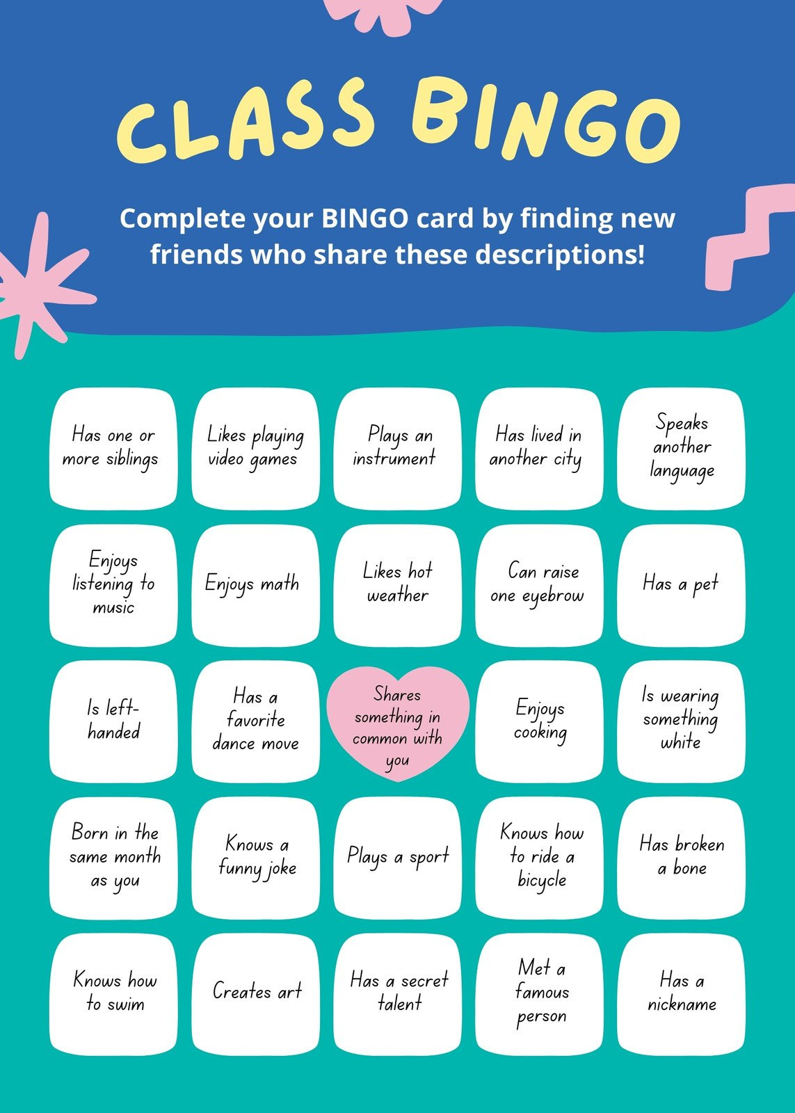 Free Bingo Card Templates To Customize And Print | Canva regarding Canva Bingo Card Generator