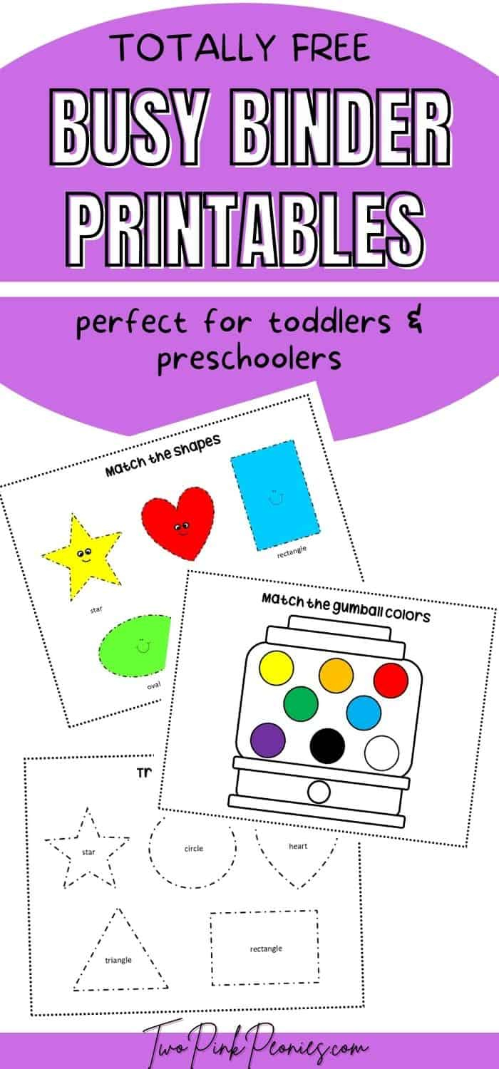 Free Busy Binder Printables {Instant Download} in Free Busy Book Printables