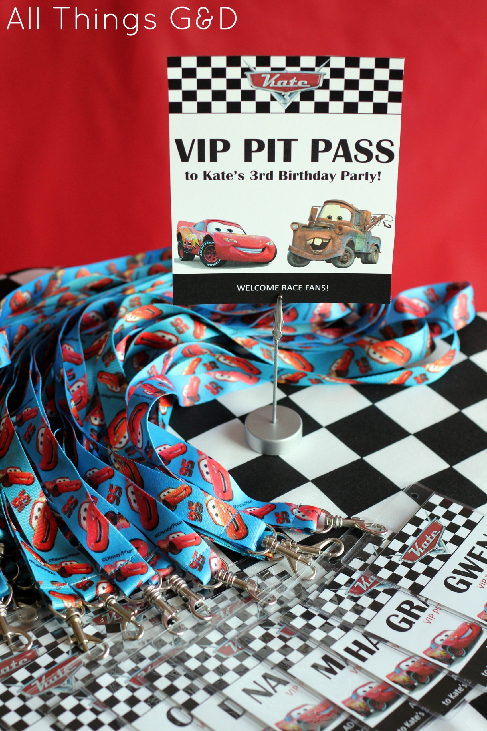 Free Cars Birthday Party Printables for Cars Themed Birthday Party Printables