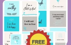 Free Christian Affirmation Cards (24 Printable Cards!) – Leap Of inside Free Printable Bible Affirmations