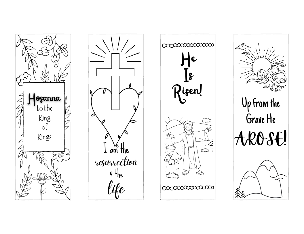 Free Christian Bookmarks To Print And Color! - Leap Of Faith Crafting for Free Printable Religious Easter Bookmarks