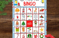 Free Christmas Bingo Printable – Love Mischka within Holiday Bingo Cards Printable