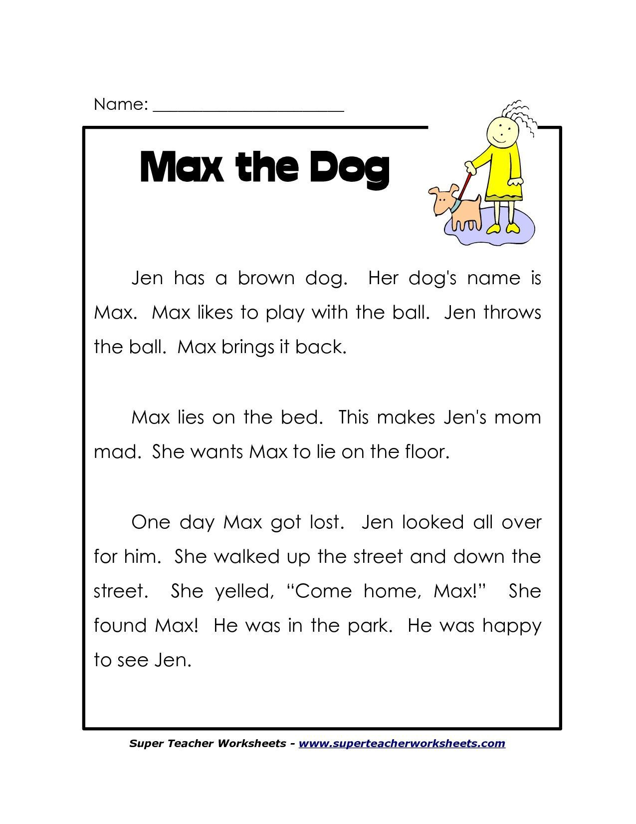 Free Close Reading Passages &amp;amp; Activities 708 intended for Reading Worksheets Printable For Grade 1