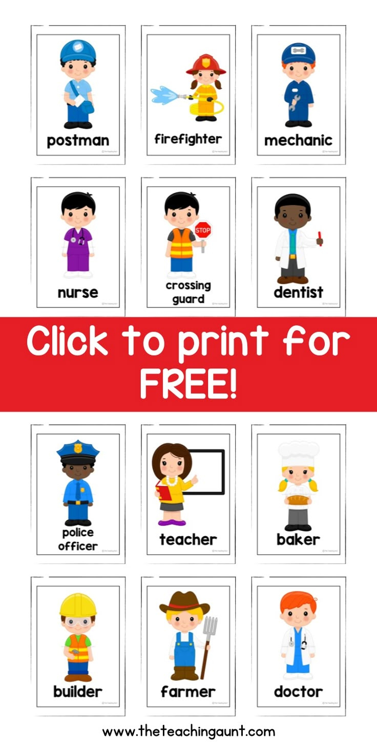 Free Community Helpers Flashcards Pdf regarding Free Printable Community Helpers Flashcards