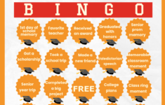 Free Creative Graduation Bingo Template To Edit Online with regard to Graduation Bingo Free Printable