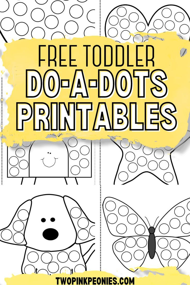 Free Do-A-Dot Printables with regard to Do A Dot Free Printables
