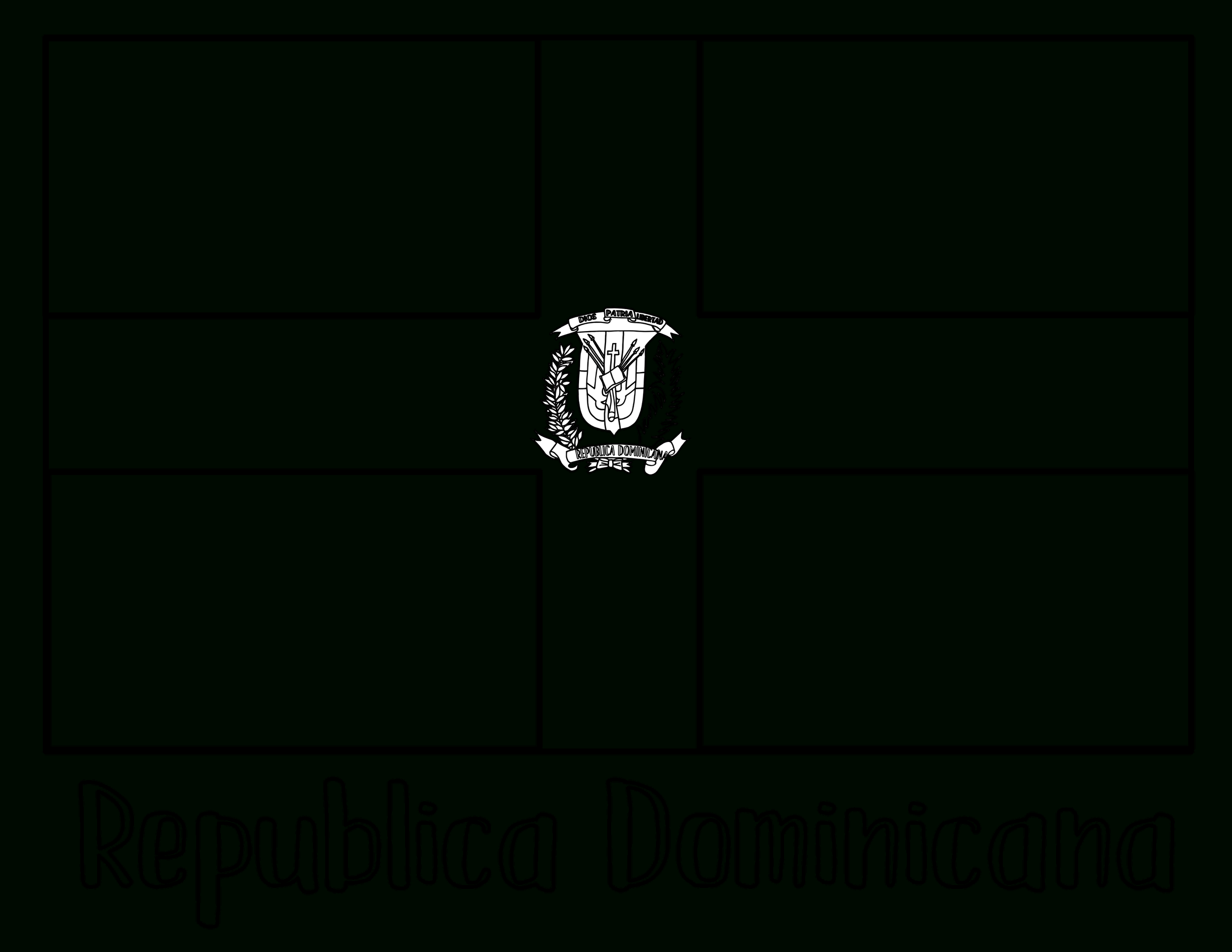 Free Dominican Republic Coloring Pages — Stevie Doodles within Printable Flag Of Dominican Republic
