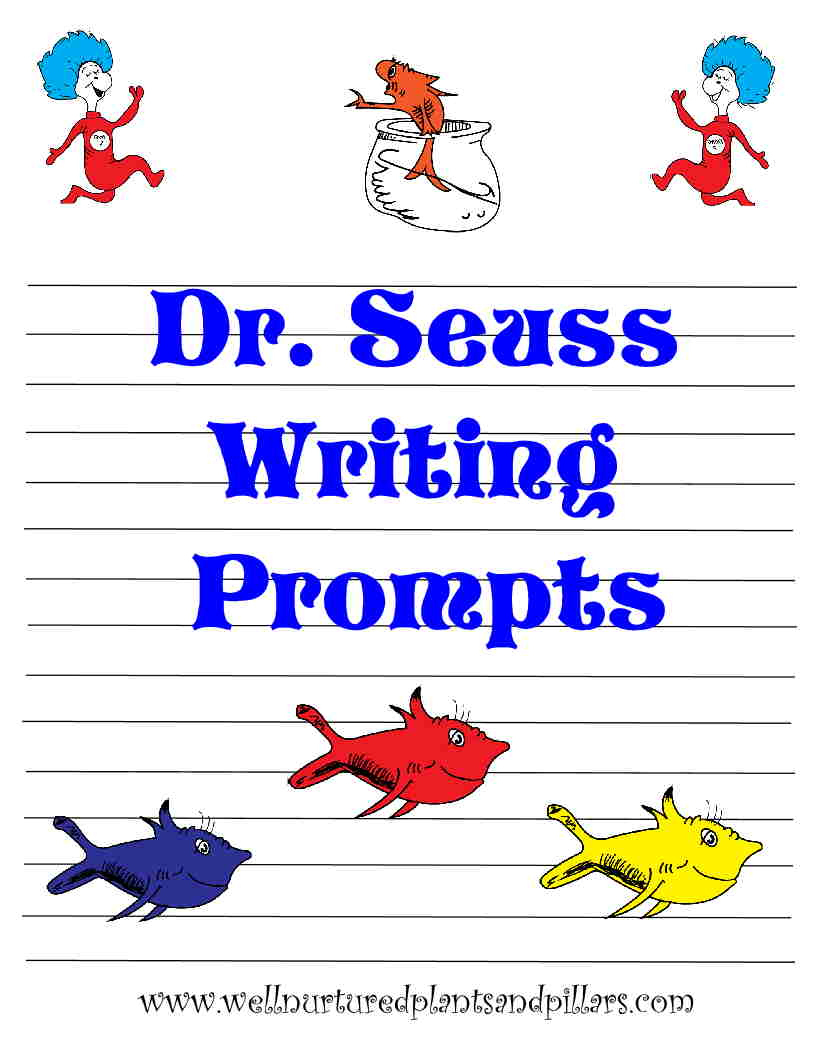 Free} Dr. Seuss Themed Writing Prompts | Plants And Pillars throughout Printable Dr Seuss Writing Prompt