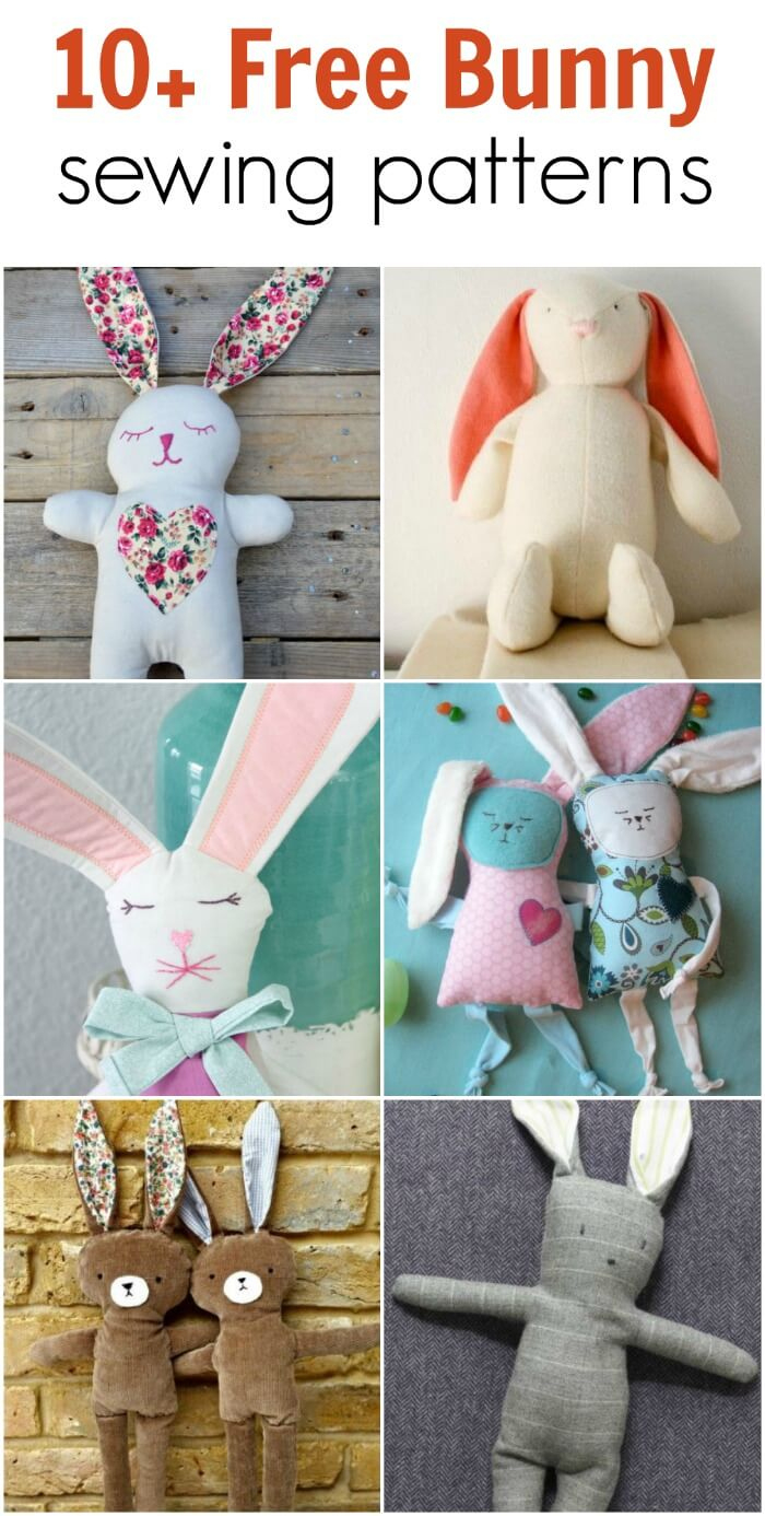 Free Easter Bunny Patterns - Diy Crush for Printable Free Bunny Sewing Pattern