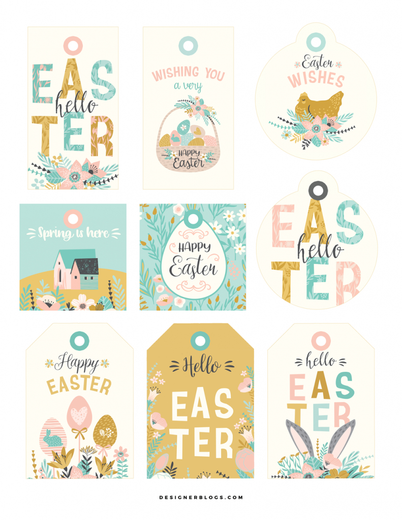 Free Easter Gift Tags Printable - Designer Blogs with regard to Free Easter Gift Tags Printables