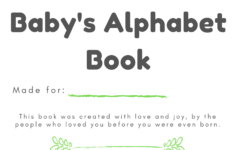 Free & Easy Downloadable Abc Book Template For Your Baby Shower pertaining to Free Printable Abc Books