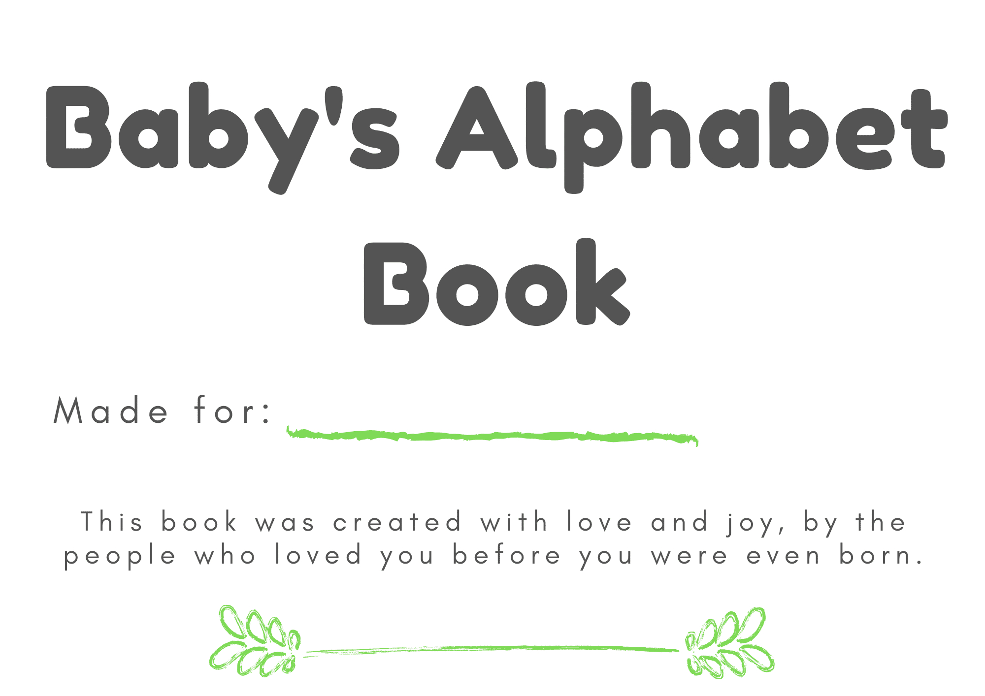 Free &amp;amp; Easy Downloadable Abc Book Template For Your Baby Shower pertaining to Free Printable Abc Books
