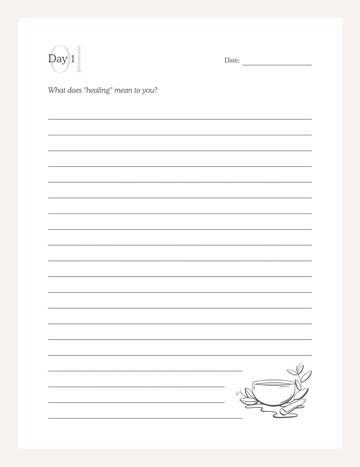 Free Editable And Printable Journal Templates | Canva in Free Printable Journal Prompts