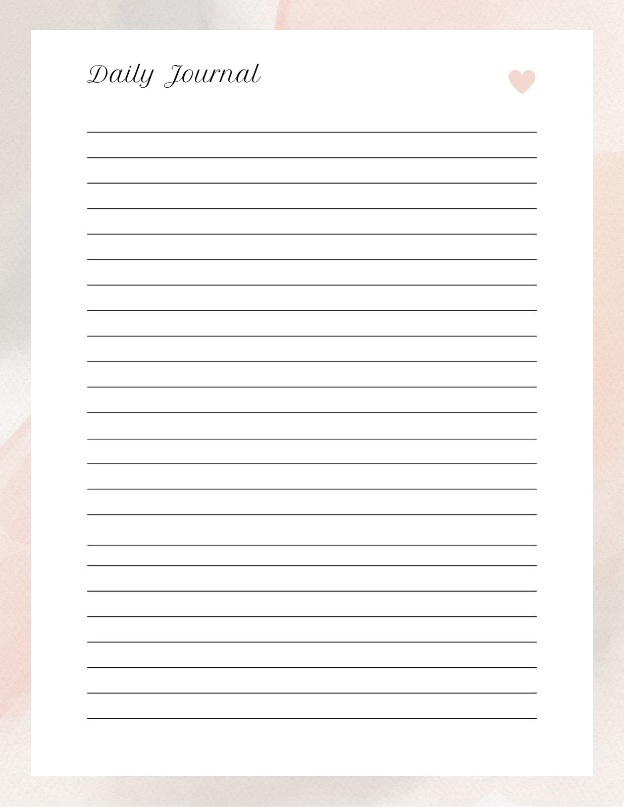Free Editable And Printable Journal Templates | Canva within Free Printable Journal Paper