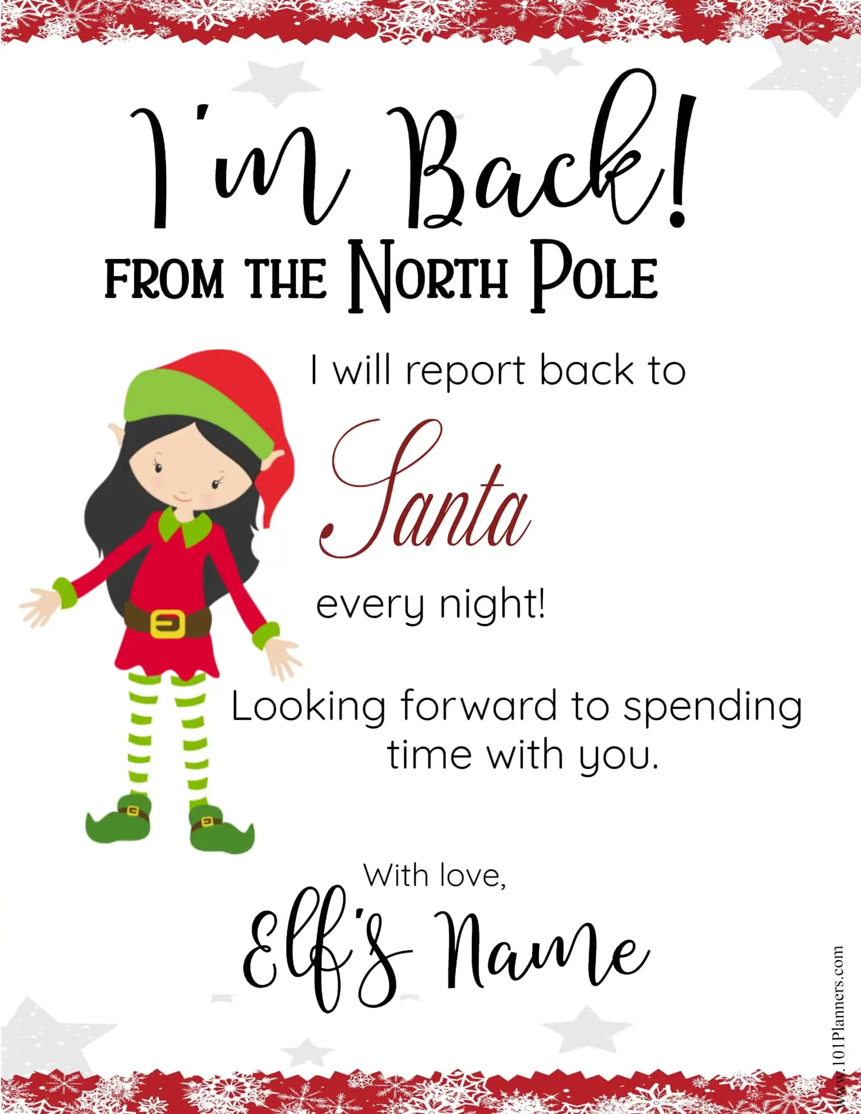 Free Editable Elf On The Shelf Letter Template &amp;amp; Elf Notes within Elf On The Shelf Letters Free Printables