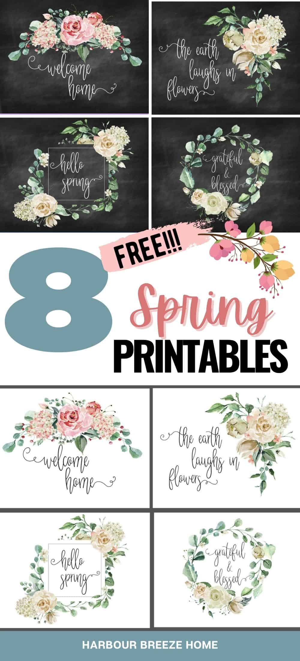 Free Farmhouse Printables With Flowers - Harbour Breeze Home with regard to Free Farmhouse Printables