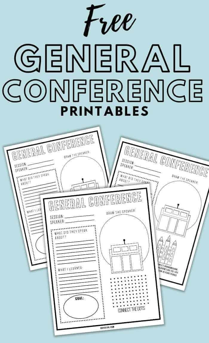 Free General Conference Printables 2025 - So Festive! with Free General Conference Printables 2025