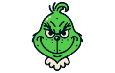 Free Grinch Face Clipart Template To Edit Online throughout Free Printable Grinch Face Template