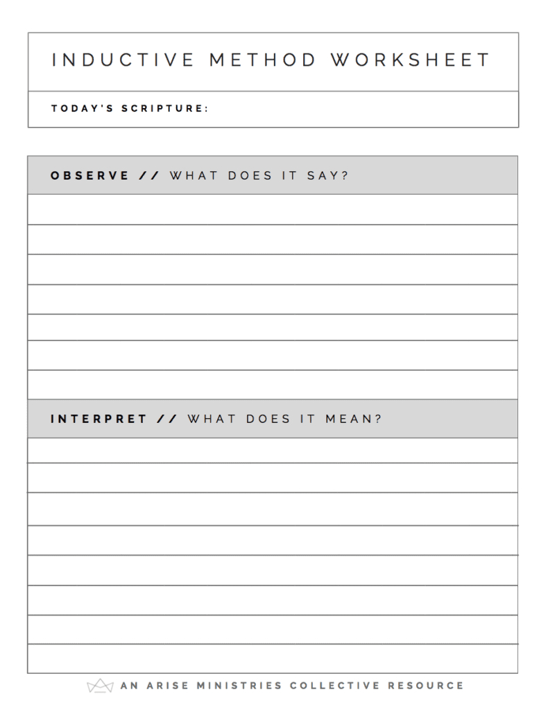 Free Inductive Bible Study Worksheet, Download Free Inductive regarding Free Printable Inductive Bible Study Worksheet