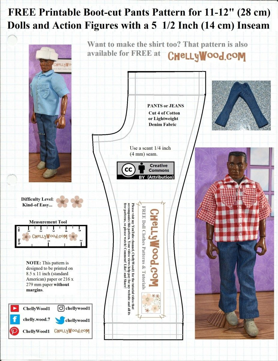 Free Ken Doll Clothes Sewing Patterns Clearance within Pdf Free Printable Ken Doll Clothes Patterns