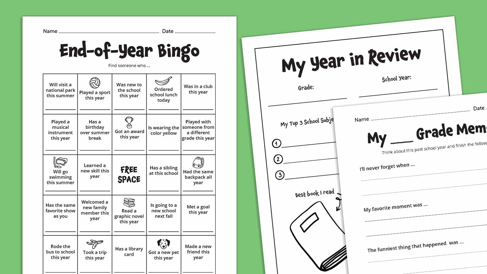 Free Last-Day-Of-School Printables for End Of Year Printables