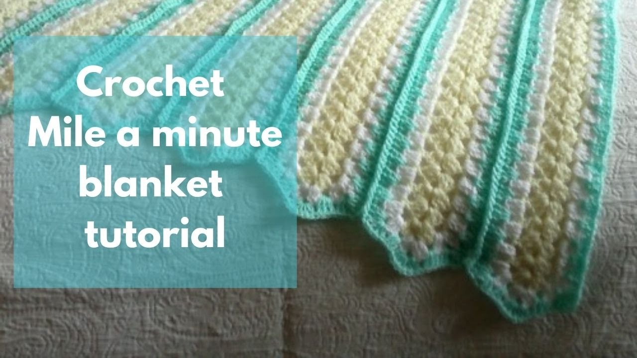 Free Mile-A-Minute Crochet Blanket Pattern - Learn How-To Crochet pertaining to Printable Mile A Minute Crochet Pattern Free