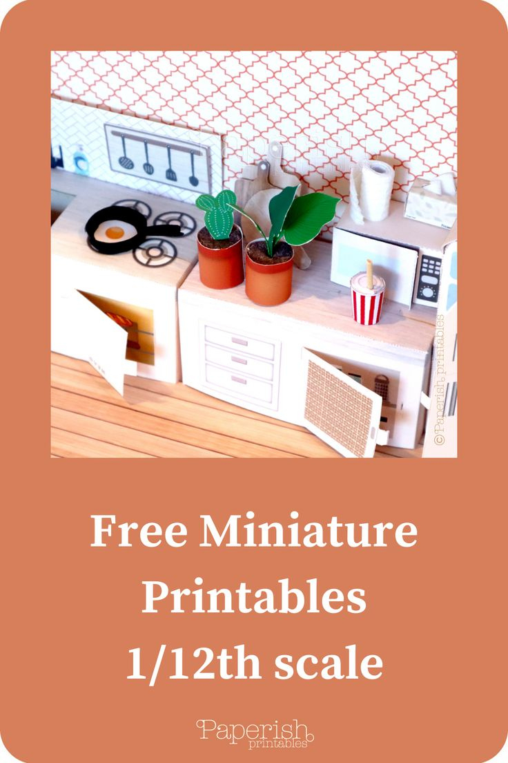 Free Miniature Printables In 1/12Th Scale with Free 1 12 Scale Printables