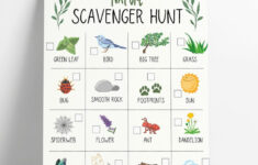 Free Nature Scavenger Hunt For Kids • Mindfulmazing in Nature Scavenger Hunt Free Printable
