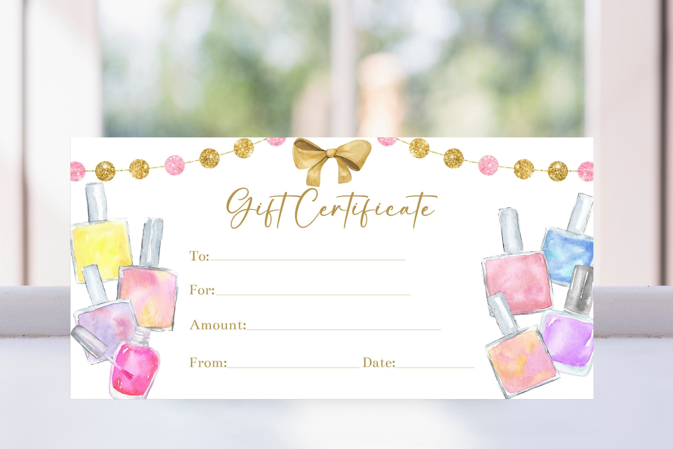 Free Pedicure Gift Certificate Template | Free Wedding Gift with regard to Free Printable Manicure Gift Certificate Template