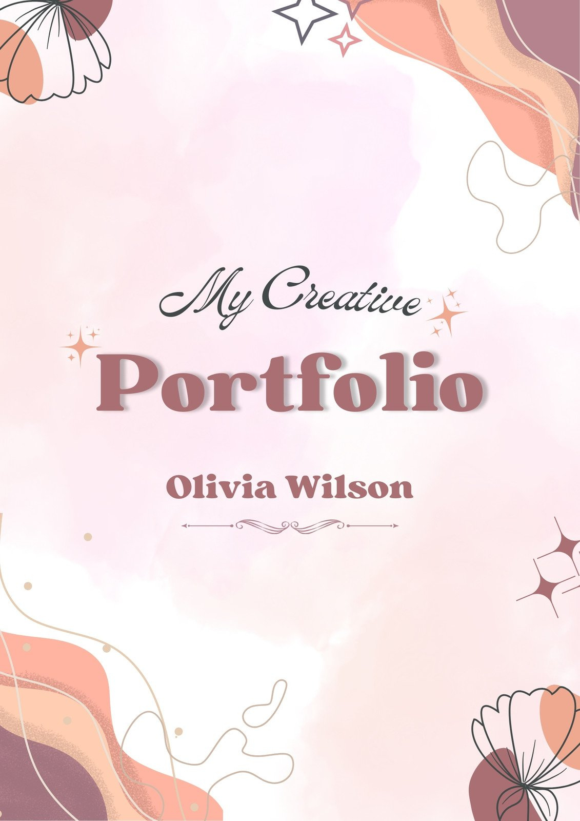 Free Portfolio Cover Page Templates To Use And Print | Canva with regard to Free Printable Teacher Cda Portfolio Cover Template