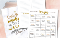 Free Prayer Journal Pages for Free Printable Prayer Journals