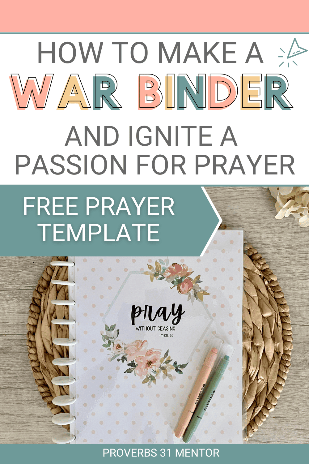 Free Prayer Journal Template And War Room Binder Printable for Free Printable War Room Prayer Journal