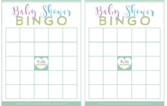 Free Printable Baby Shower Bingo intended for Blank Baby Shower Bingo Cards