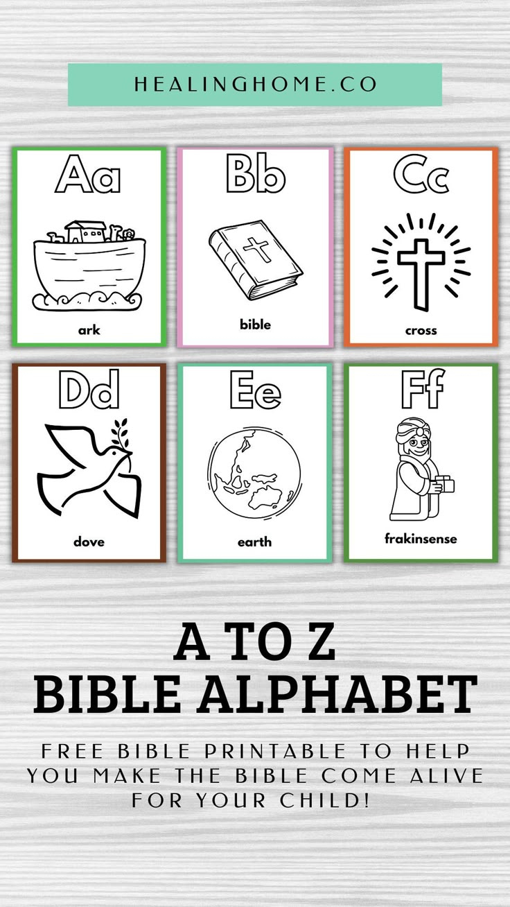 Free Printable Bible Alphabet For Preschoolers regarding Bible Abc Printables Free