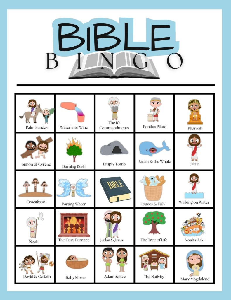 Free Printable Bible Bingo | Healing Home in Jesus Bingo Cards Printable