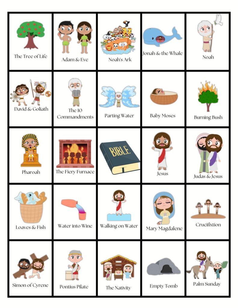 Free Printable Bible Bingo | Healing Home with Jesus Bingo Cards Printable