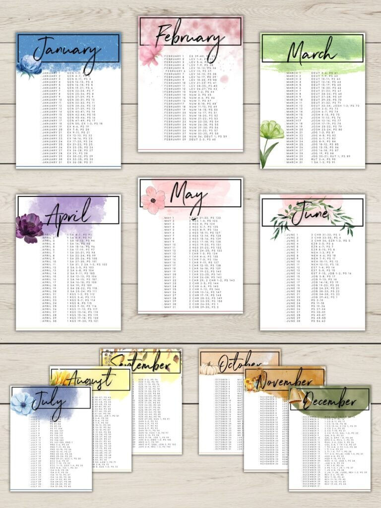 Free Printable Bible Reading Plans | Healing Home in Free Printable Bible Reading Plans 2025