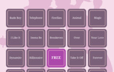 Free Printable Bingo Card Templates To Customize Online for Music Bingo Card Generator