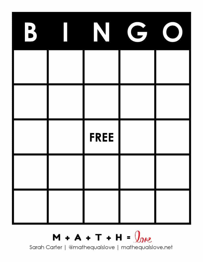 Free Printable Blank Bingo Card Template (Pdf) regarding Dry Erase Bingo Cards