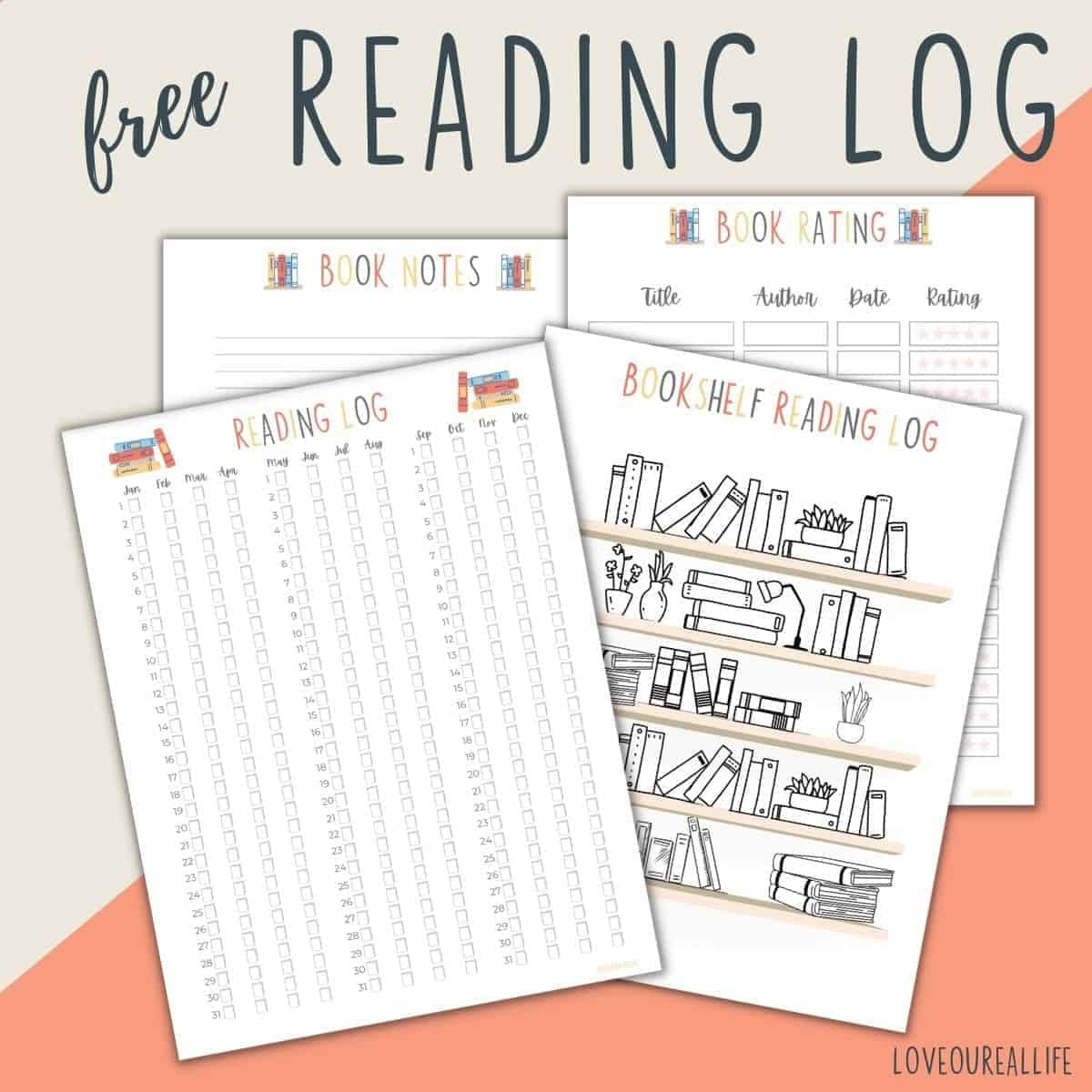 Free Printable Book Journal Pages regarding Free Printable Reading Journal