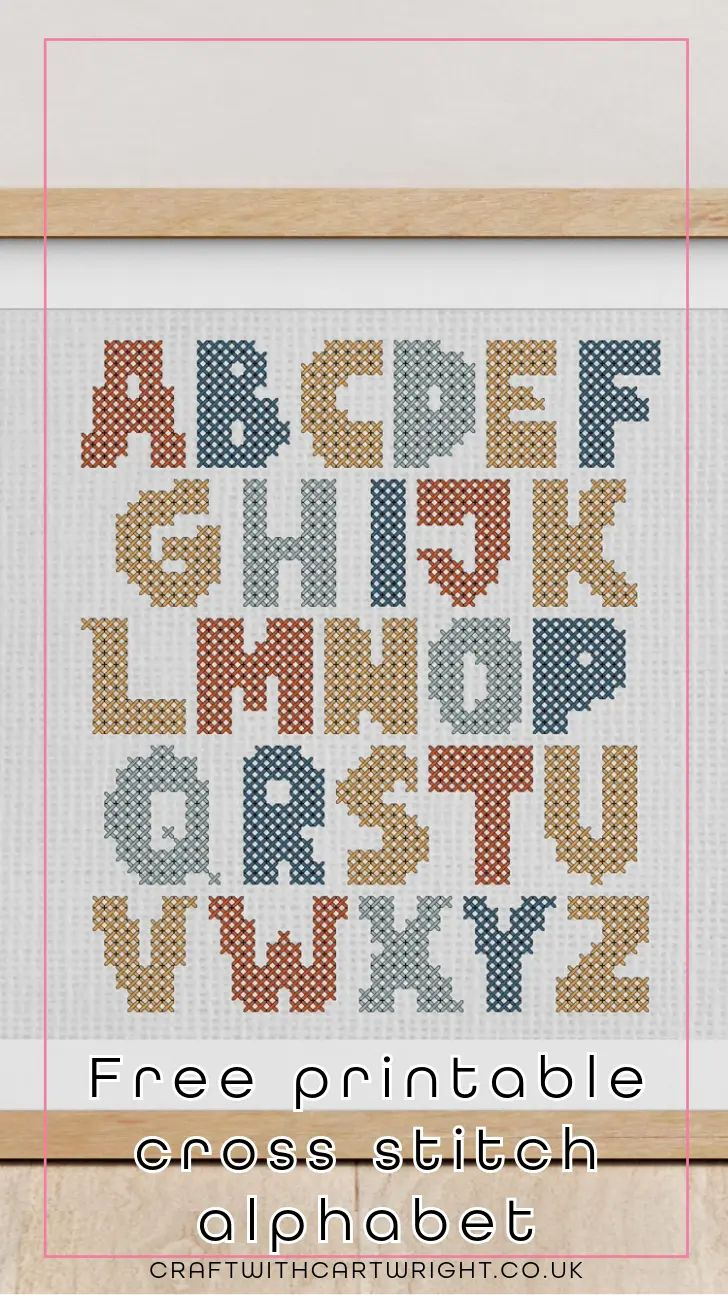 Free Printable Cross Stitch Alphabet intended for Cross Stitch Alphabet Patterns Free Printable