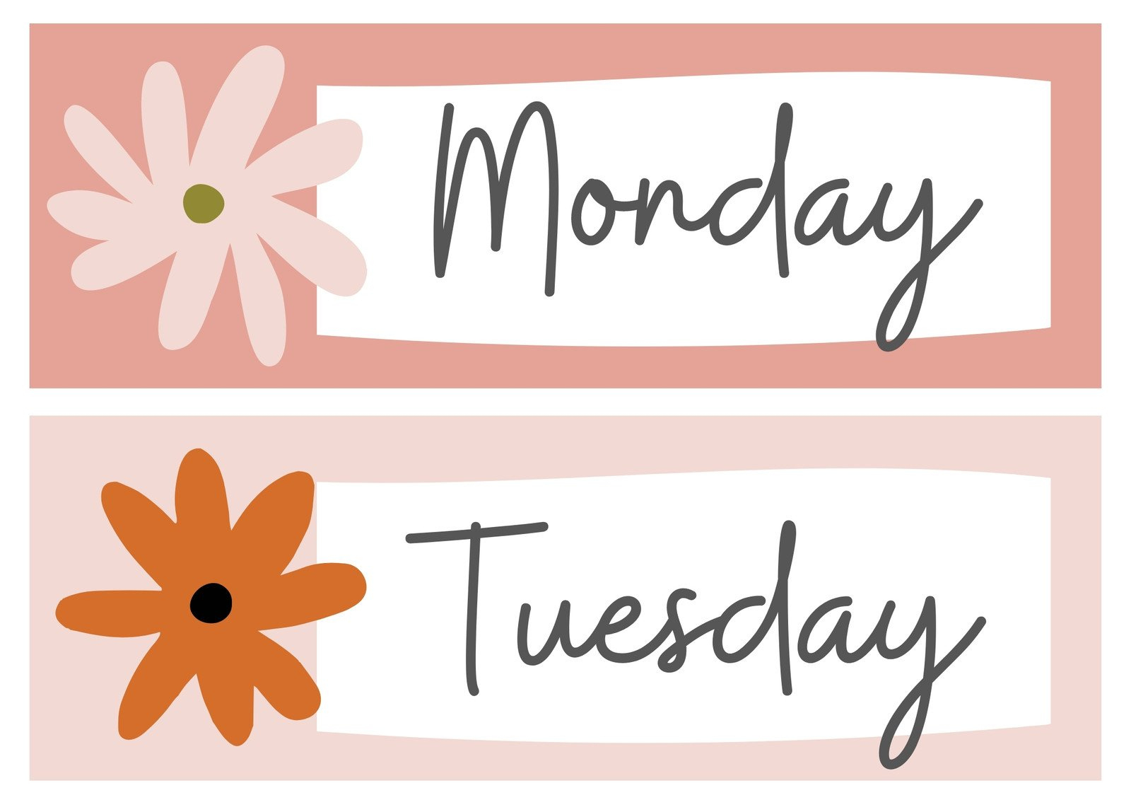 Free, Printable Custom Label Templates | Canva for Days Of The Week Labels Free Printable