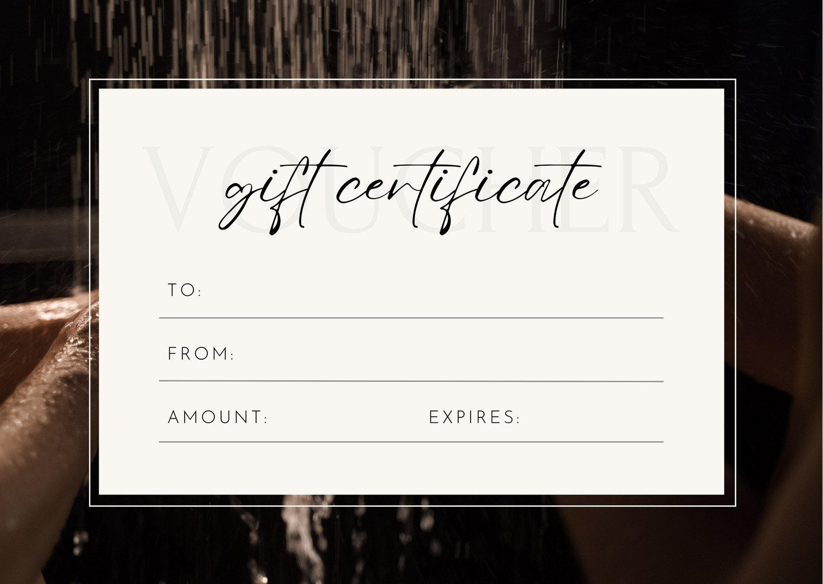 Free, Printable, Customizable Spa Gift Certificate Templates | Canva for Free Printable Manicure Gift Certificate Template
