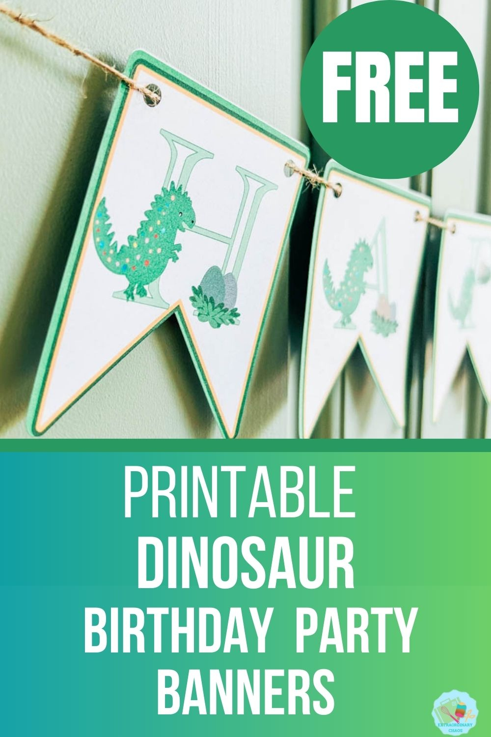 Free Printable Dinosaur Birthday Banner Numbers 0-9 pertaining to Dinosaur Birthday Printables Free